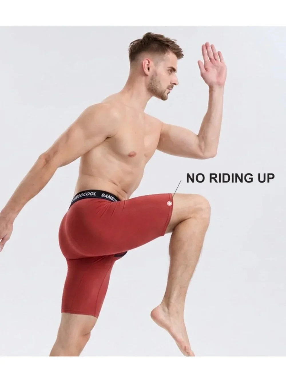 Men's Long Boxer Briefs - Performance Sports Underwear, Comfortable Multi-Pack